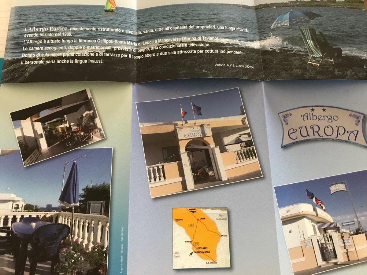 Albergo Europa Марина ди Манкаверза Екстериор снимка